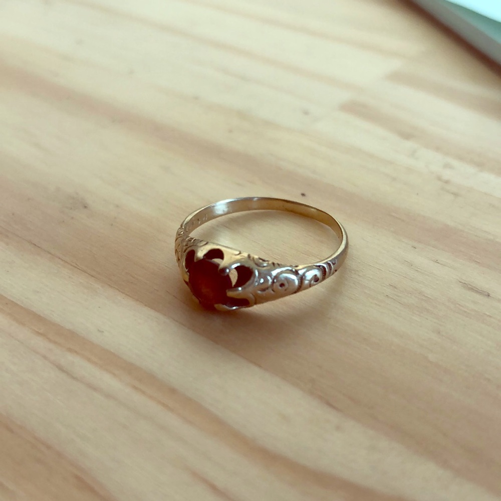 Antique garnet ring